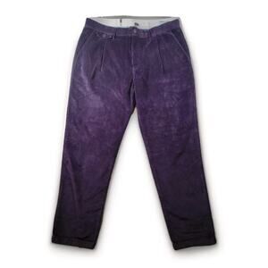 NWT J. Crew Mens 36x32 (31L) Corduroy Chino Pants Purple